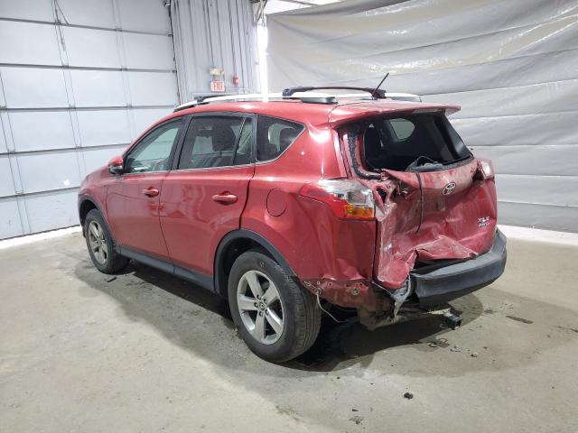 2T3RFREV4FW364506 - 2015 TOYOTA RAV4 XLE RED photo 2