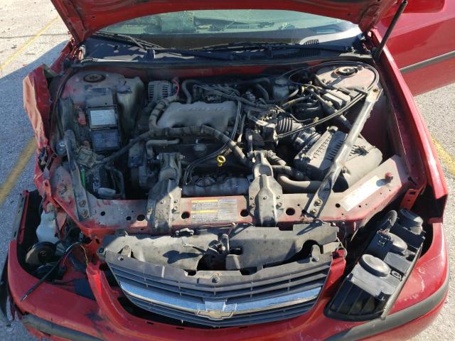 2G1WF52E359362294 - 2005 CHEVROLET IMPALA 4D RED photo 11