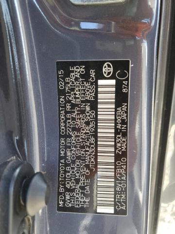 JTDKN3DU8F1935150 - 2015 TOYOTA PRIUS 灰色 照片 12