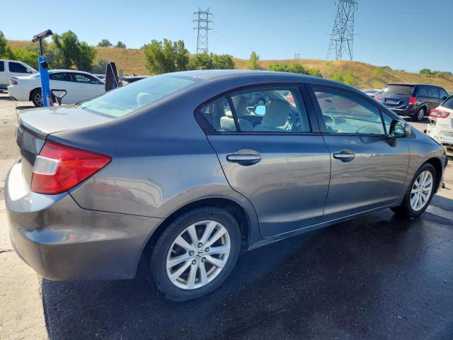 19XFB2F85CE039224 - 2012 HONDA CIVIC EX GRAY photo 3