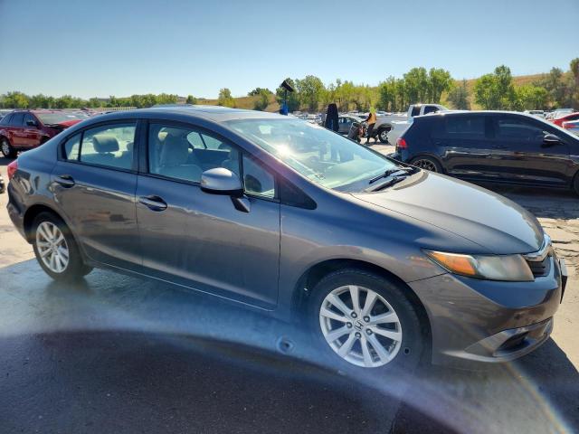 19XFB2F85CE039224 - 2012 HONDA CIVIC EX GRAY photo 4