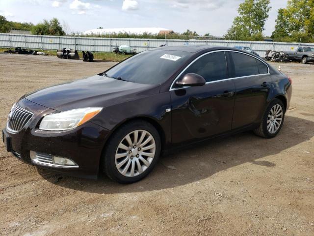 W04GS5EC7B1142376 - 2011 BUICK REGAL CXL BLACK photo 1