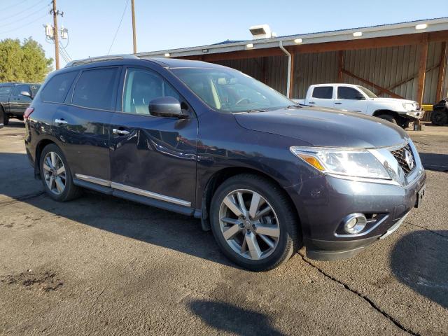 5N1AR2MM5FC680306 - 2015 NISSAN PATHFINDER S BLUE photo 4