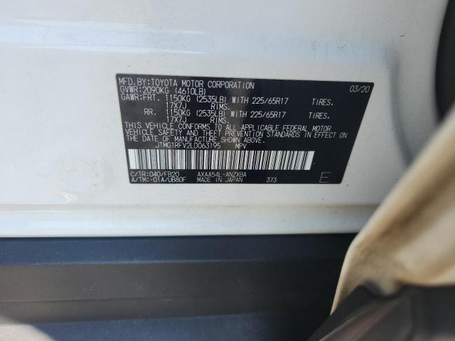 JTMG1RFV2LD063195 - 2020 TOYOTA RAV4 LE Белый фото 13