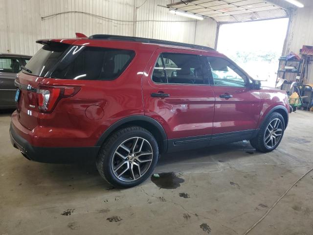 1FM5K8GT9HGD99455 - 2017 FORD EXPLORER SPORT Rot Foto 3