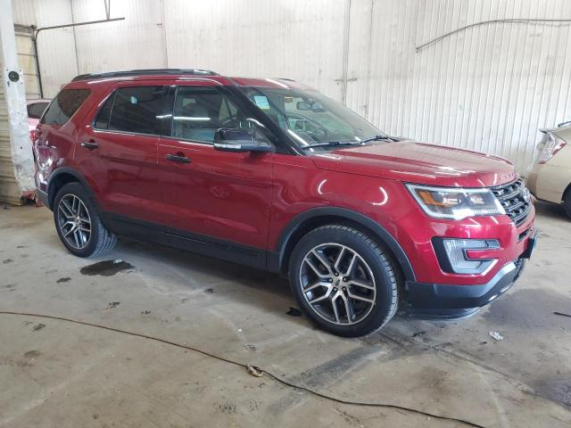 1FM5K8GT9HGD99455 - 2017 FORD EXPLORER SPORT Rot Foto 4