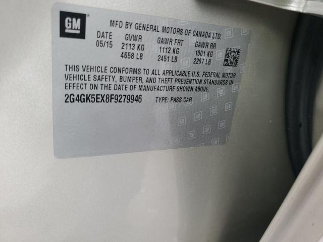 2G4GK5EX8F9279946 - 2015 BUICK REGAL TAN photo 12