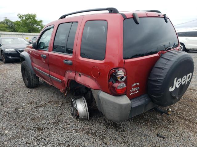 1J4GL48K47W532775 - 2007 JEEP LIBERTY SPORT RED photo 2