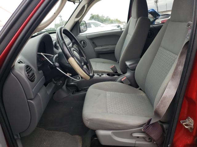 1J4GL48K47W532775 - 2007 JEEP LIBERTY SPORT RED photo 7