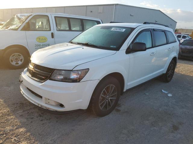 3C4PDCAB7JT229459 - 2018 DODGE JOURNEY SE WHITE photo 1