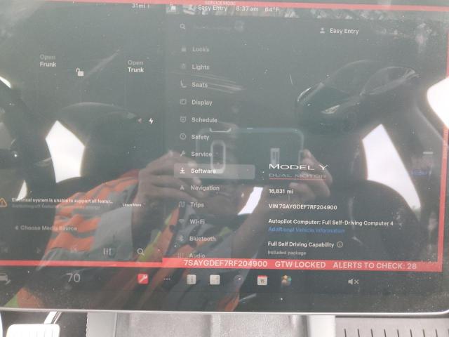 7SAYGDEF7RF204900 - 2024 TESLA MODEL Y Գրաֆիտ լուսանկար 9