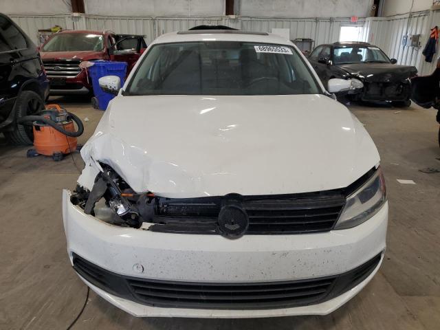 3VW3L7AJ8CM410239 - 2012 VOLKSWAGEN JETTA TDI WHITE photo 5