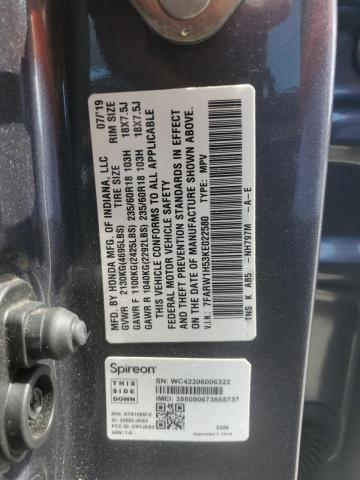 7FARW1H53KE022580 - 2019 HONDA CR-V EX GRAY photo 12