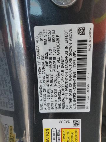 2HKRS4H4XPH411998 - 2023 HONDA CR-V EX GRAY photo 14
