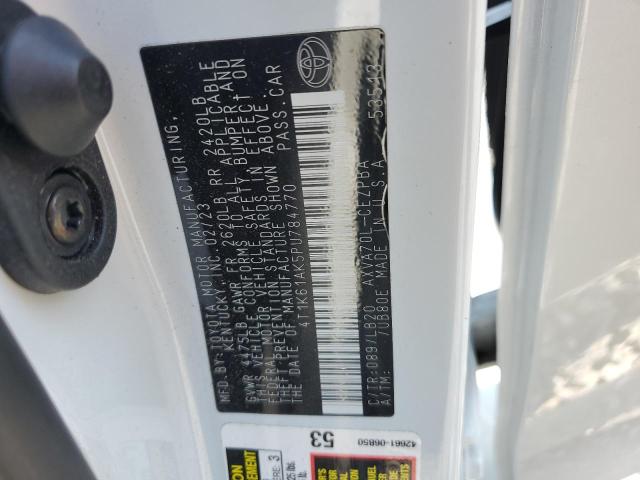4T1K61AK5PU784770 - 2023 TOYOTA CAMRY XSE WHITE photo 12