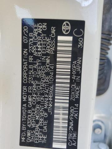 JTNKHMBX6L1094141 - 2020 TOYOTA C-HR XLE 白色 照片 13