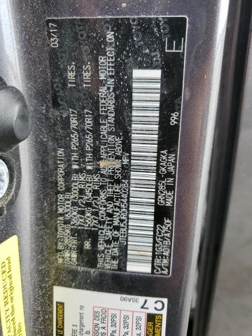 JTEBU5JR0H5440284 - 2017 TOYOTA 4RUNNER SR5/SR5 PREMIUM 石墨色 照片 12