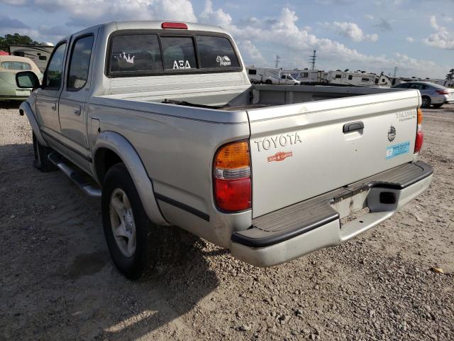 5TEGN92N14Z329454 - 2004 TOYOTA TACOMA DOUBLE CAB PRERUNNER SILVER photo 3