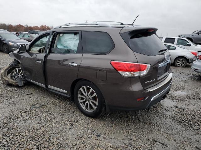 5N1AR2MN9FC686585 - 2015 NISSAN PATHFINDER S BROWN photo 2