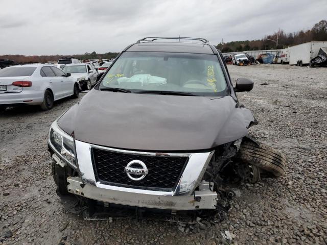5N1AR2MN9FC686585 - 2015 NISSAN PATHFINDER S BROWN photo 5