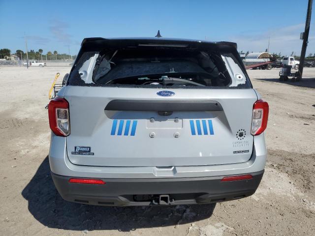 1FM5K8AB7NGA40648 - 2022 FORD EXPLORER POLICE INTERCEPTOR SILVER photo 6