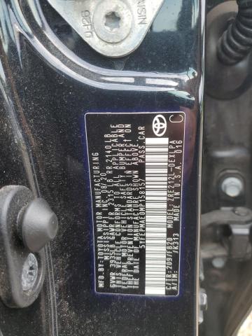 5YFEPMAE0MP158157 - 2021 TOYOTA COROLLA LE BLACK photo 12