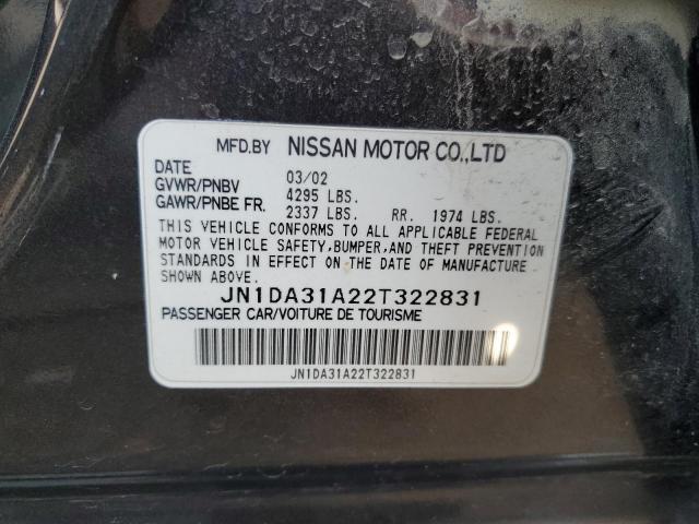 JN1DA31A22T322831 - 2002 NISSAN MAXIMA GLE GRAY photo 12