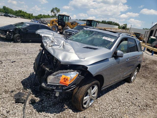 4JGDA5HB5FA573511 - 2015 MERCEDES-BENZ ML 350 4MATIC GRAY photo 2