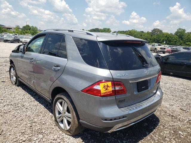 4JGDA5HB5FA573511 - 2015 MERCEDES-BENZ ML 350 4MATIC GRAY photo 3