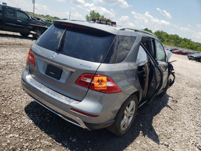 4JGDA5HB5FA573511 - 2015 MERCEDES-BENZ ML 350 4MATIC GRAY photo 4