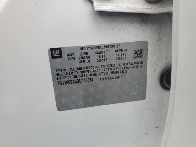 1G11E5SA3GU148034 - 2016 CHEVROLET MALIBU LIM LTZ თეთრი ფოტო 12