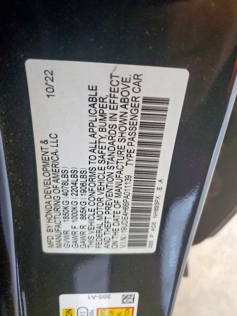 19UDE4H66PA011139 - 2023 ACURA INTEGRA A-SPEC TECH BLACK photo 12