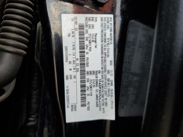 1FADP3H25JL223385 - 2018 FORD FOCUS SEL შავი ფოტო 12