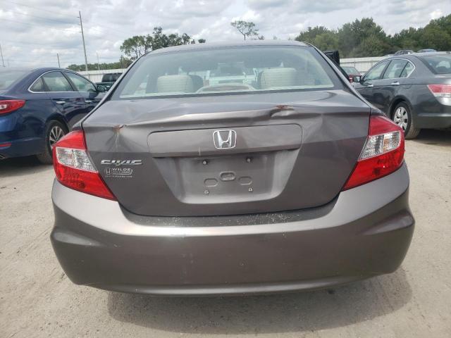 19XFB2F52CE051191 - 2012 HONDA CIVIC LX BROWN photo 6