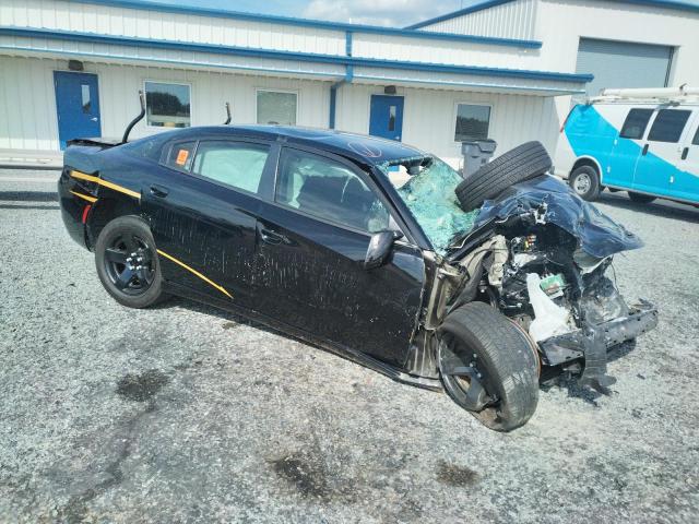 2C3CDXAT8MH674647 - 2021 DODGE CHARGER POLICE BLACK photo 4