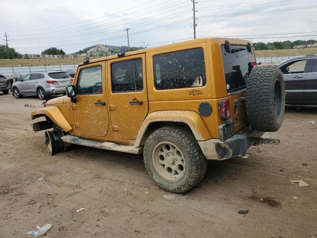 1C4BJWEG7EL302485 - 2014 JEEP WRANGLER U SAHARA GOLD photo 2