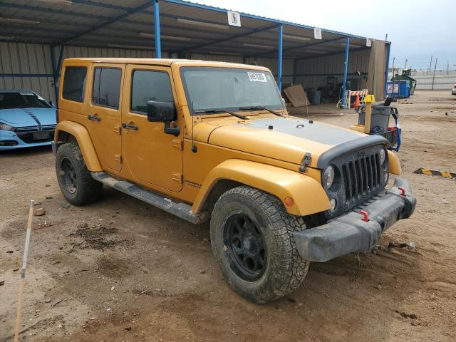 1C4BJWEG7EL302485 - 2014 JEEP WRANGLER U SAHARA GOLD photo 4