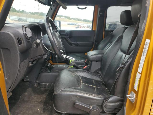 1C4BJWEG7EL302485 - 2014 JEEP WRANGLER U SAHARA GOLD photo 7