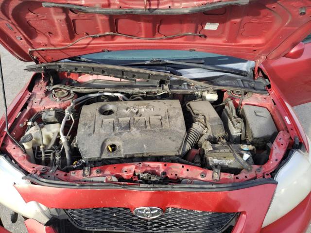 1NXBU4EE1AZ340000 - 2010 TOYOTA COROLLA BASE RED photo 11