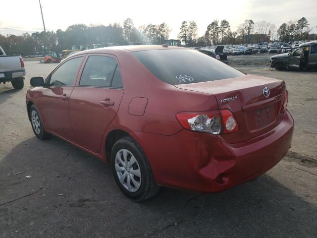1NXBU4EE1AZ340000 - 2010 TOYOTA COROLLA BASE RED photo 2