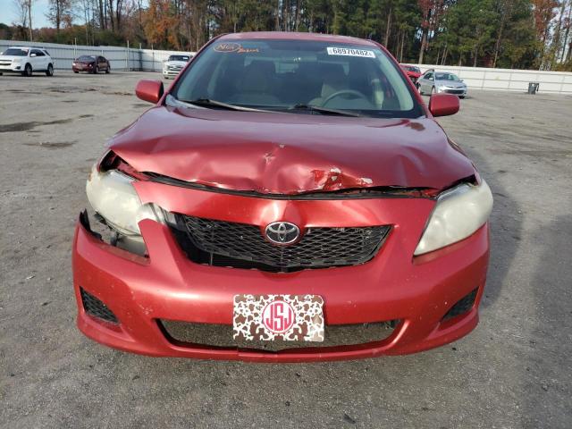 1NXBU4EE1AZ340000 - 2010 TOYOTA COROLLA BASE RED photo 5