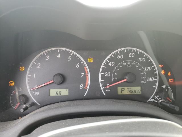 1NXBU4EE1AZ340000 - 2010 TOYOTA COROLLA BASE RED photo 9