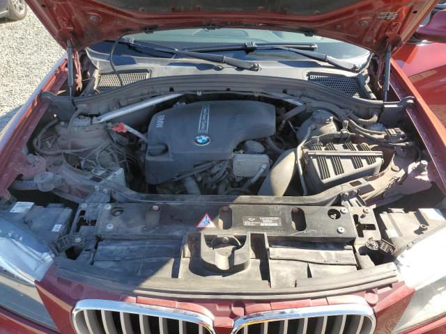 5UXWX9C5XD0A25030 - 2013 BMW X3 XDRIVE28I RED photo 12