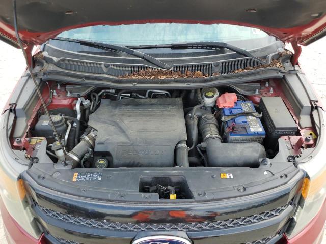 1FM5K8GT8FGB00308 - 2015 FORD EXPLORER SPORT RED photo 12