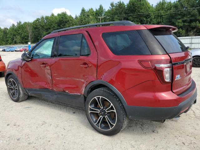 1FM5K8GT8FGB00308 - 2015 FORD EXPLORER SPORT RED photo 2