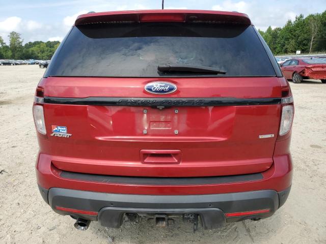 1FM5K8GT8FGB00308 - 2015 FORD EXPLORER SPORT RED photo 6
