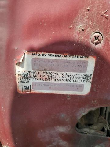 2J57M6A163588 - 1976 PONTIAC GRAN PRIX RED photo 12