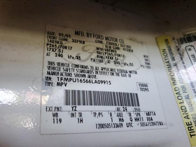 1FMPU16566LA09915 - 2006 FORD EXPEDITION XLT 白色 照片 13