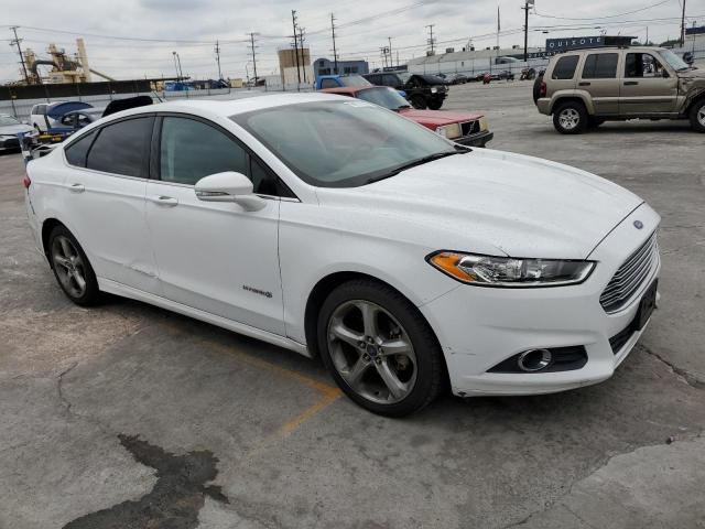 3FA6P0LU8ER170043 - 2014 FORD FUSION SE HYBRID WHITE photo 4