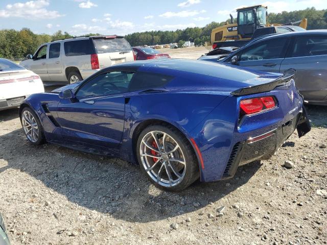 1G1YY2D74H5116310 - 2017 CHEVROLET CORVETTE GRAND SPORT 2LT BLUE photo 2